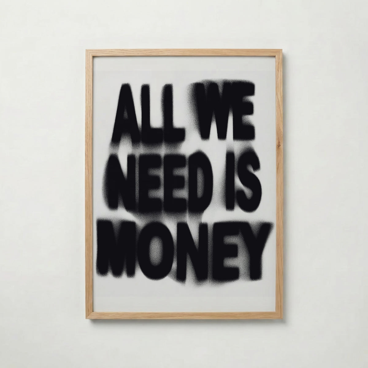 Blurred Money Statement Poster – ekram
