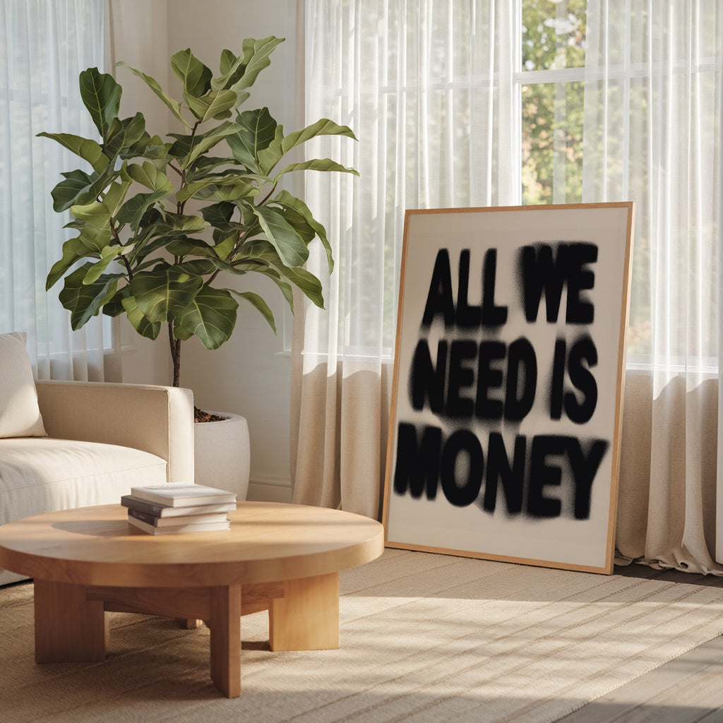 Blurred Money Statement Poster – i rum 2