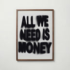 Blurred Money Statement Poster – valnötsram