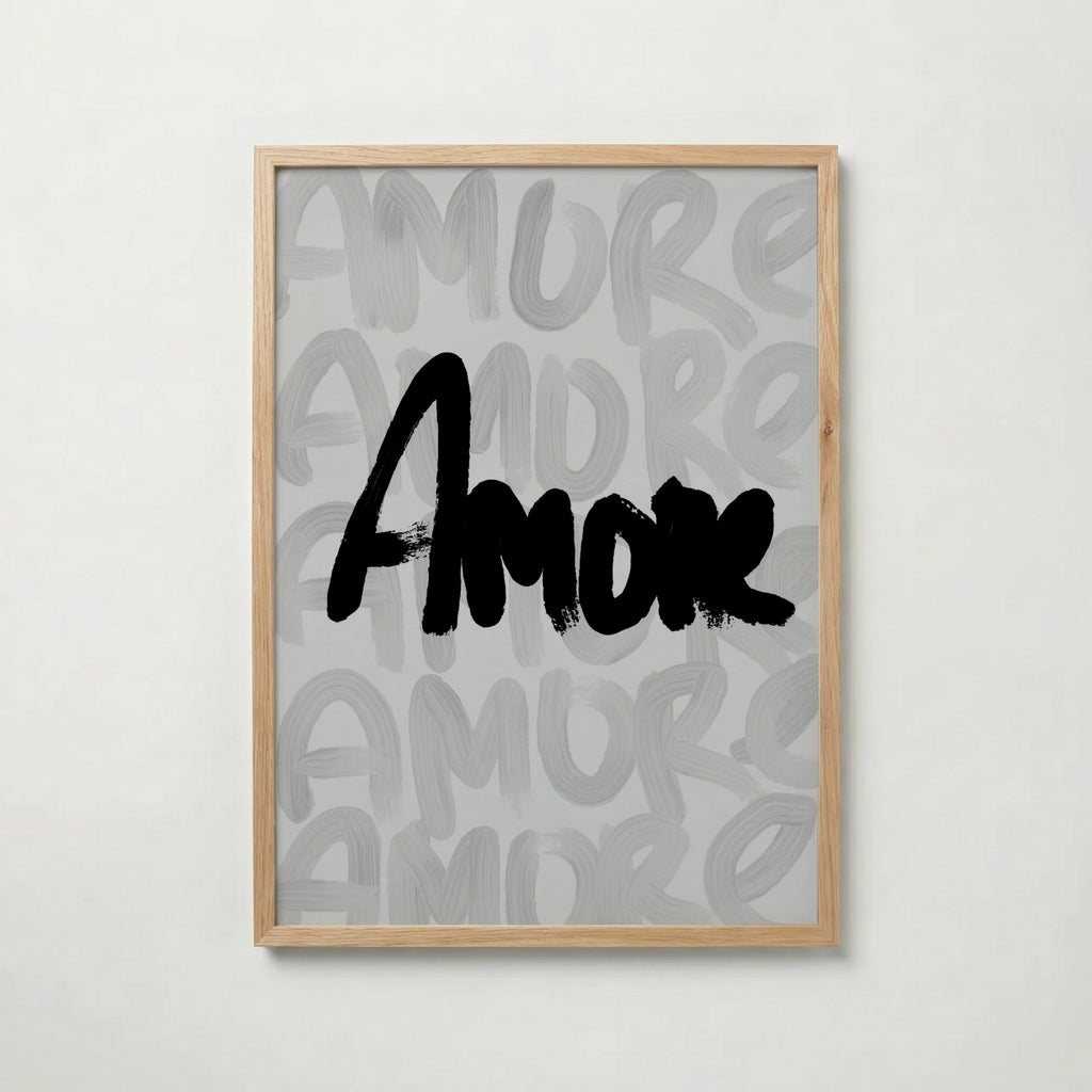 Amore Brushstroke Poster – ekram