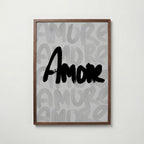 Amore Brushstroke Poster – valnötsram