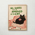 Approved by the Cat – affisch med snyggt motiv, köp enkelt hos Bozetto i flera storlekar