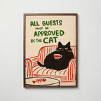 Approved by the Cat affisch på vit bakgrund – köp enkelt hos Bozetto i hög kvalitet