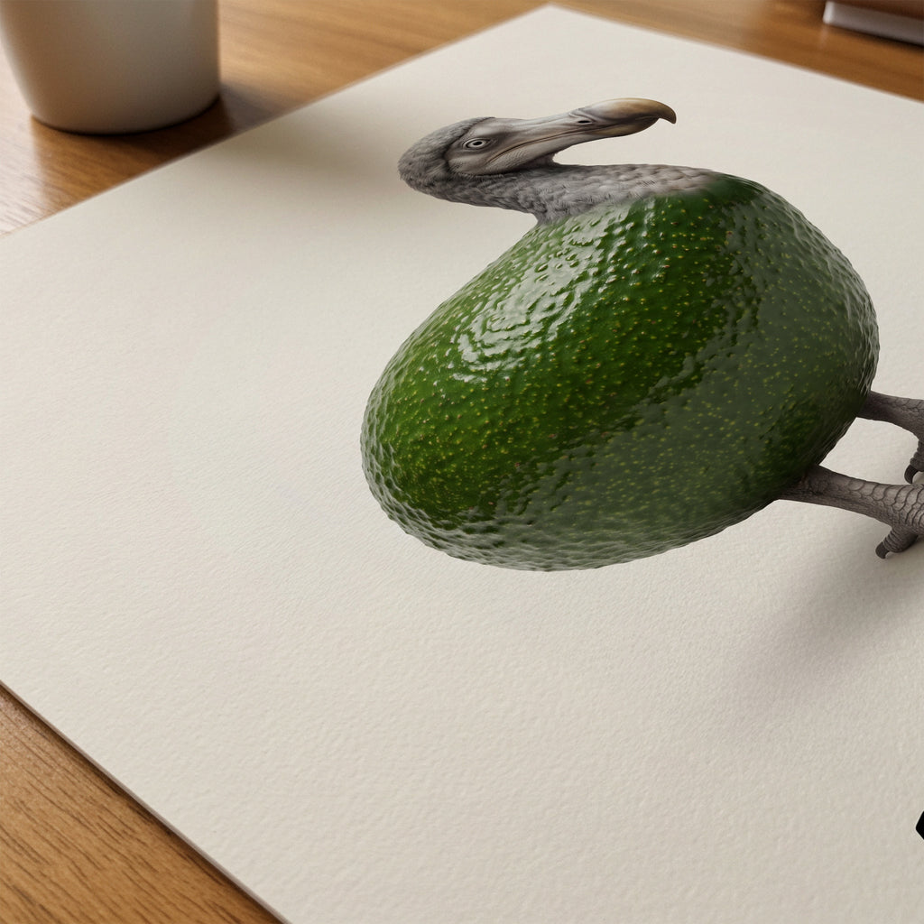 Avocadodo Poster – närbild på papper