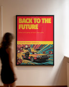 Mockup av Back to the Future affisch på vägg – köp enkelt hos Bozetto i hög kvalitet