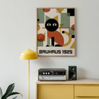 Bauhaus Cat Poster – i rum 1