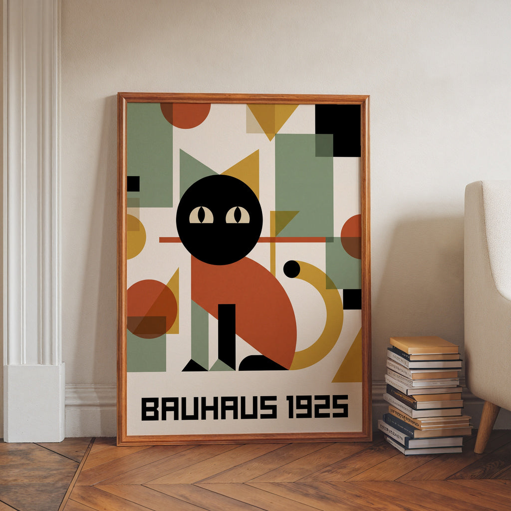 Bauhaus Cat Poster – i rum 5