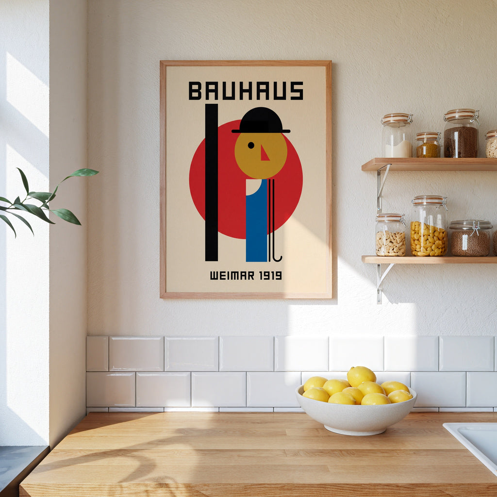 Bauhaus Gentleman Poster – i rum 2