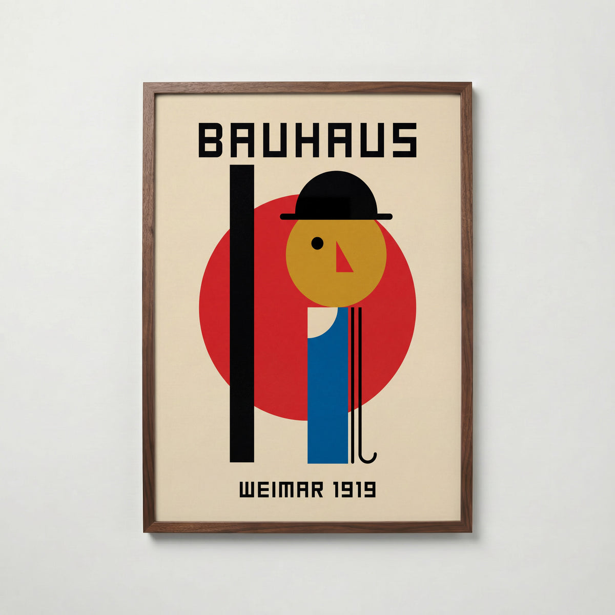 Bauhaus Gentleman Poster – valnötsram