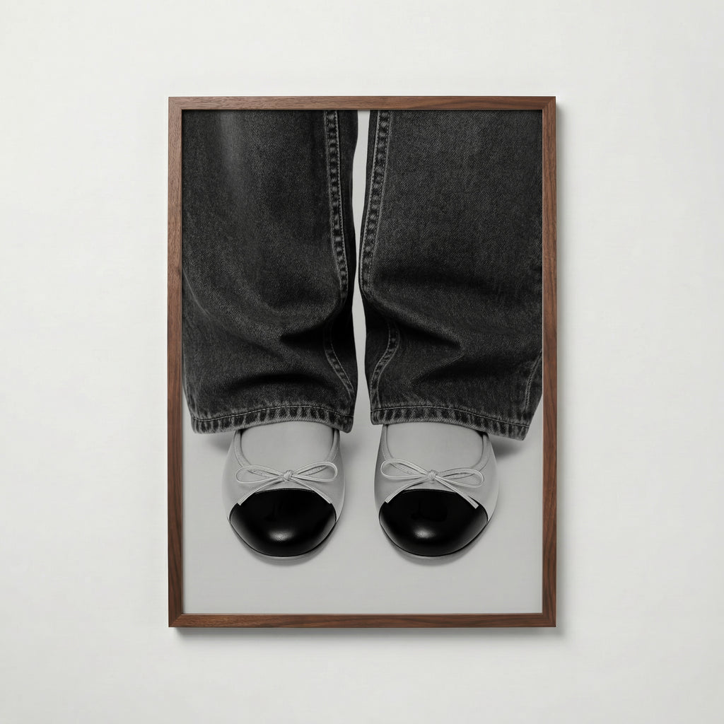 Cap Toe Ballerina Poster – valnötsram