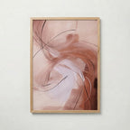 Blush Vortex Poster med valnötsram