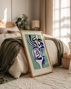 Mockup av Picasso Mind in Motion affisch på vägg – köp enkelt hos Bozetto i hög kvalitet