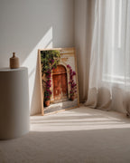 Bougainvillea Door Poster i rumskomposition med ekram