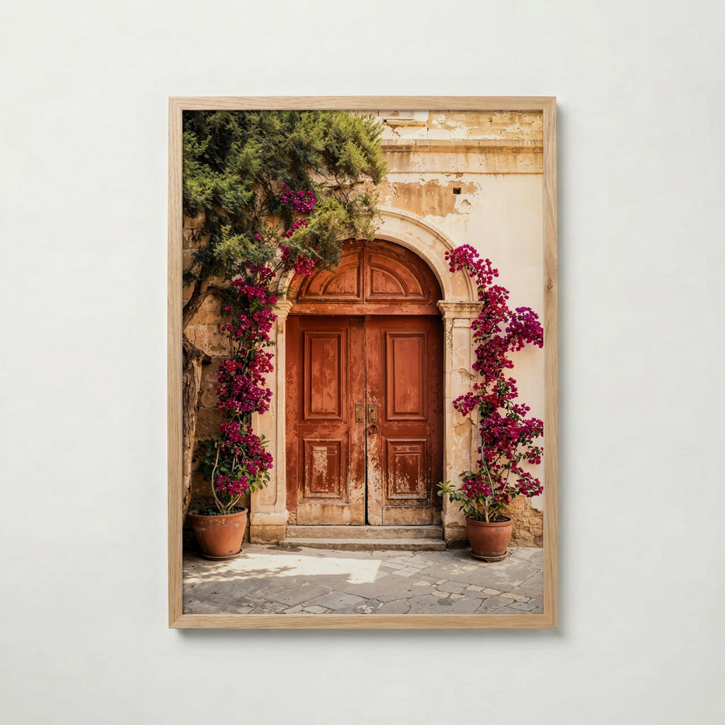 Bougainvillea Door Poster med ekram