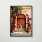 Bougainvillea Door Poster i vardagsrumsmiljö