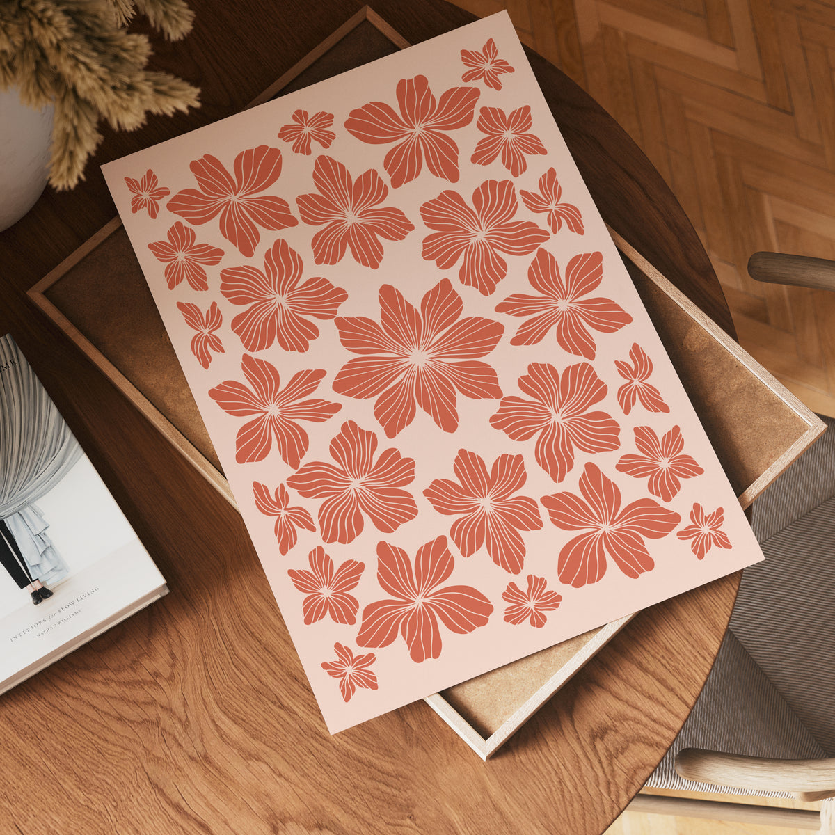 Blossom Grid poster visad rakt fram – Bozetto affisch i hög tryckkvalitet i hög tryckkvalitet