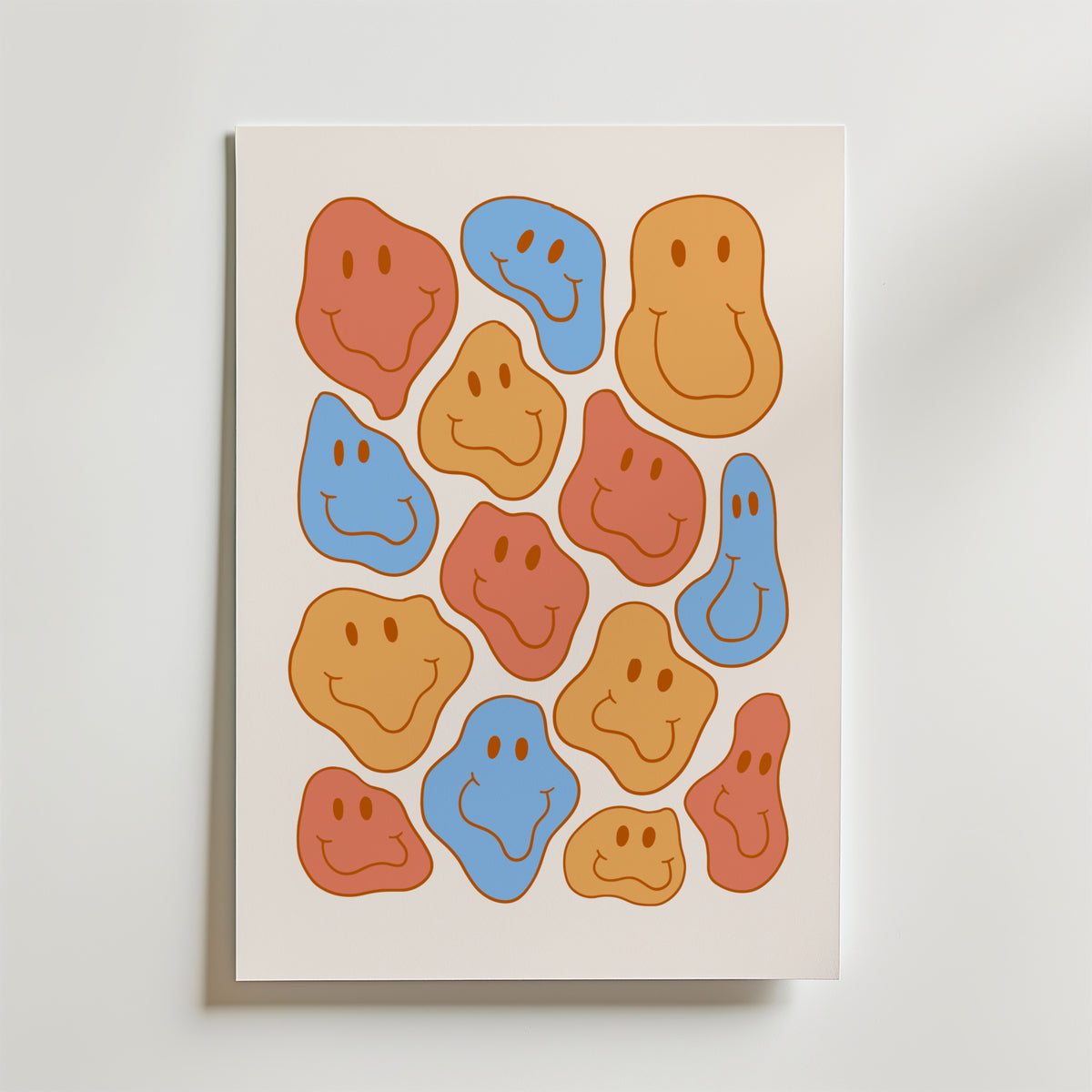 Happy Crowd – stilfullt konsttryck från Bozetto, tryckt på matt finpapper i hög tryckkvalitet