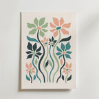 Pastel Bloom Garden – stilfullt konsttryck från Bozetto, tryckt på matt finpapper