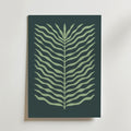 Green Leaf Flow – stilfullt konsttryck från Bozetto, tryckt på matt finpapper i hög tryckkvalitet