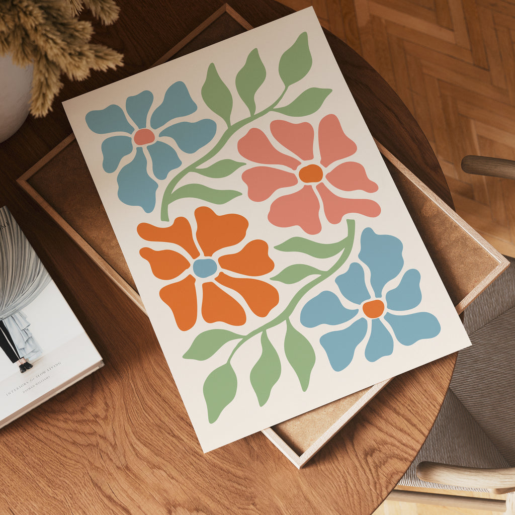 Blooming Garden Harmony – affisch med stilfullt motiv från Bozetto i hög kvalitet
