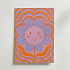 Smiling Flower – stilfullt konsttryck från Bozetto, tryckt på matt finpapper i hög tryckkvalitet