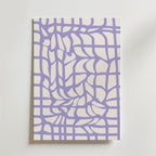 Lilac Labyrinth – stilfullt konsttryck från Bozetto, tryckt på matt finpapper i hög tryckkvalitet