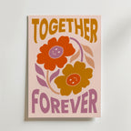Together Forever – stilfullt konsttryck från Bozetto, tryckt på matt finpapper i hög tryckkvalitet
