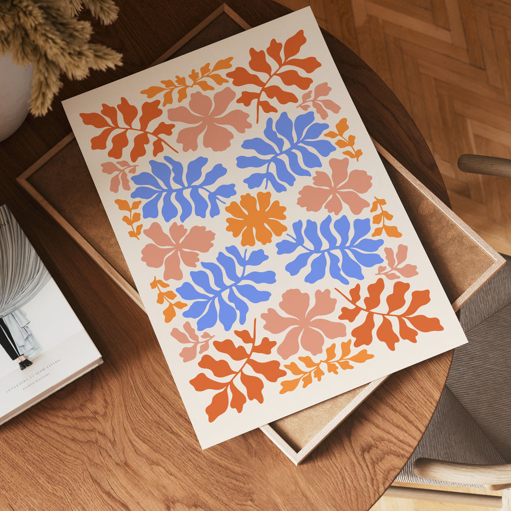 Rustic Floral Harmony poster visad rakt fram – Bozetto affisch i hög tryckkvalitet