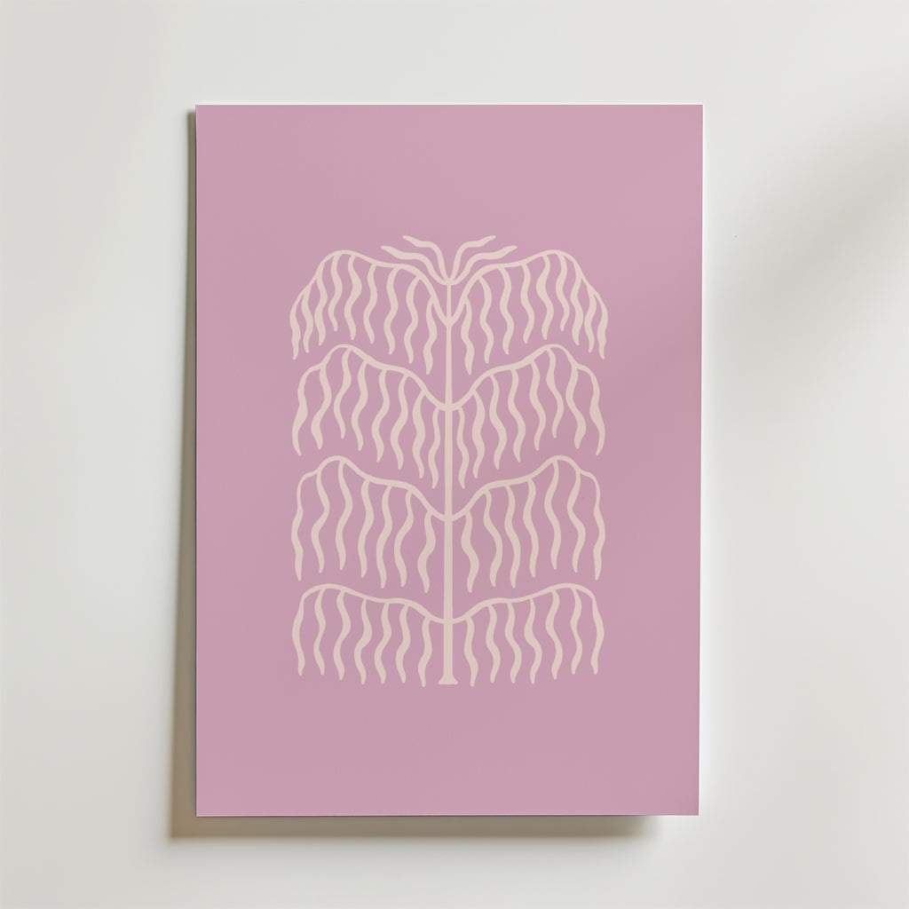 Lilac Botanical Form – stilfullt konsttryck från Bozetto, tryckt på matt finpapper