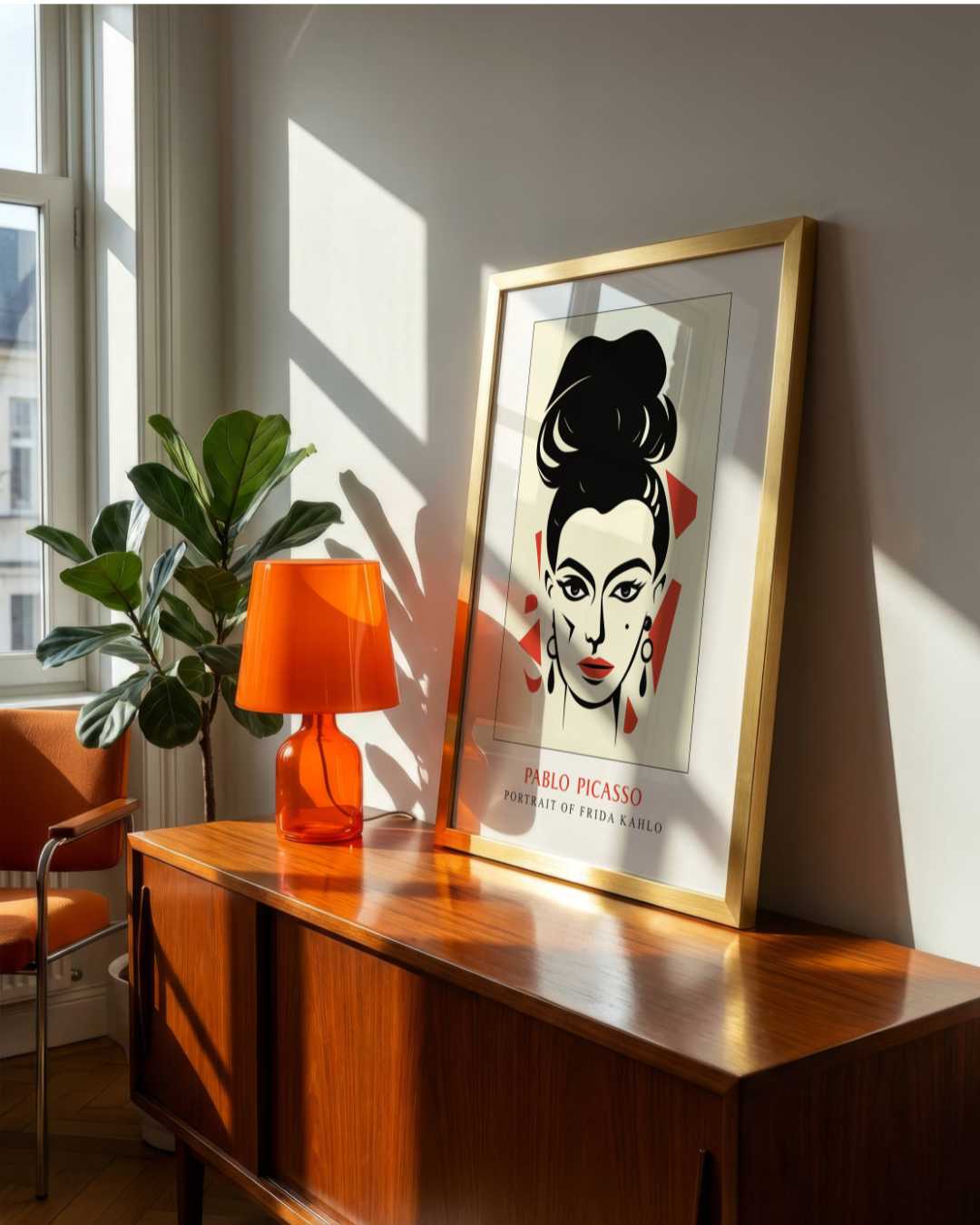 Picasso Portrait Of Frida – affisch med stilfullt motiv från Bozetto i hög kvalitet