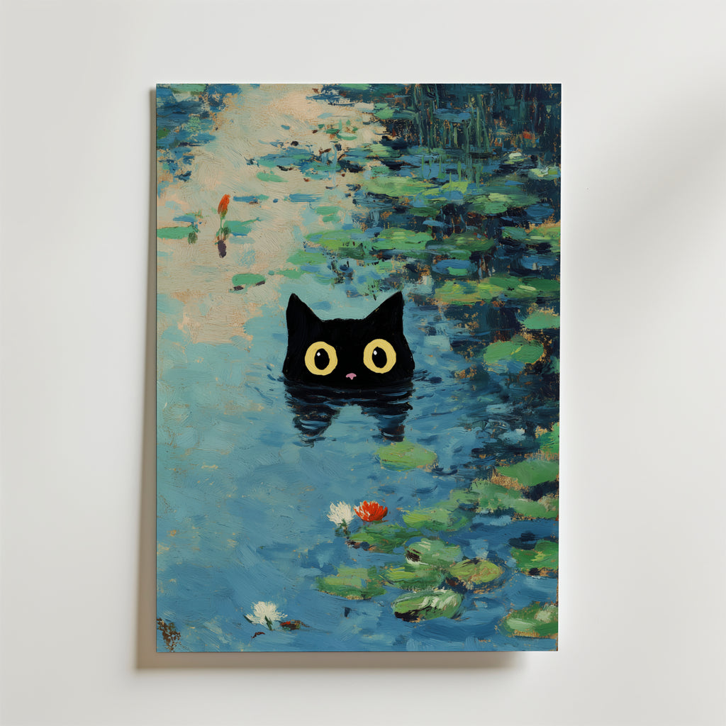 Bundle 2-pack Whimsical Cat Duo – kuraterad postercollection som lyfter hemmet hos Bozetto