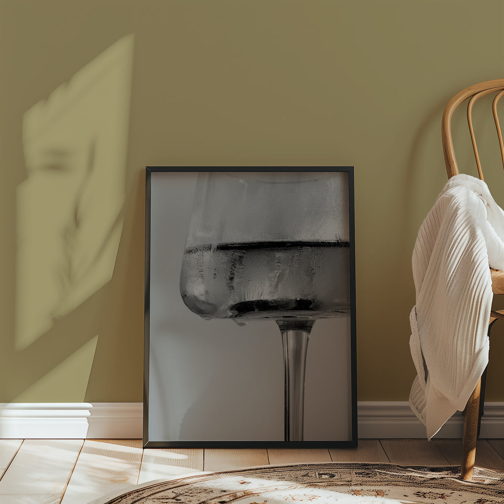 Frosted Wine Glass Poster – i rum 2