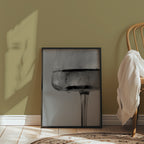 Frosted Wine Glass Poster – i rum 2