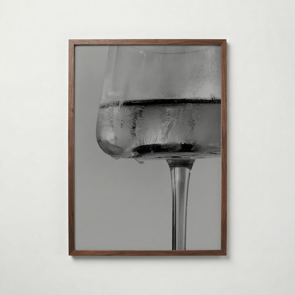 Frosted Wine Glass Poster – valnötsram