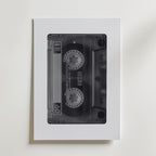 Chrome Cassette Poster – canvas utan passepartout