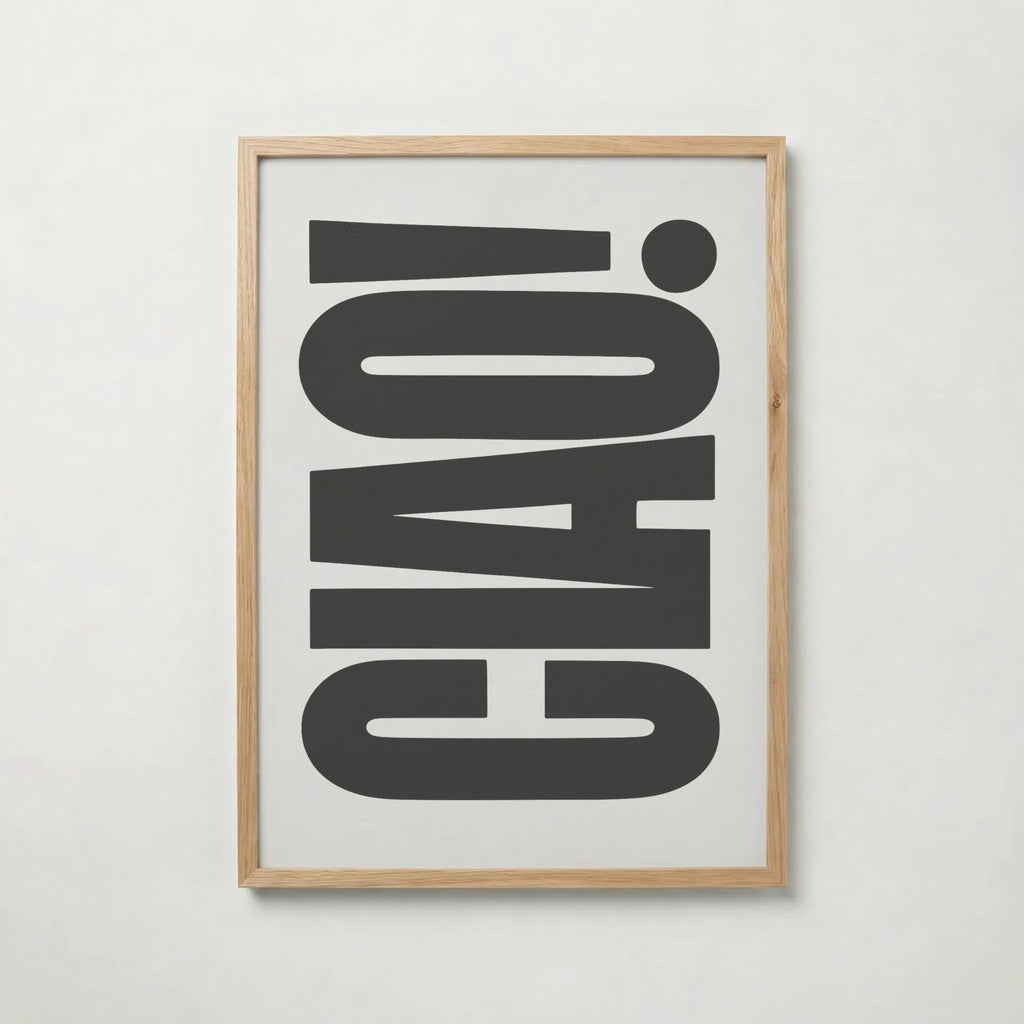 Ciao Bold Type Poster – ekram