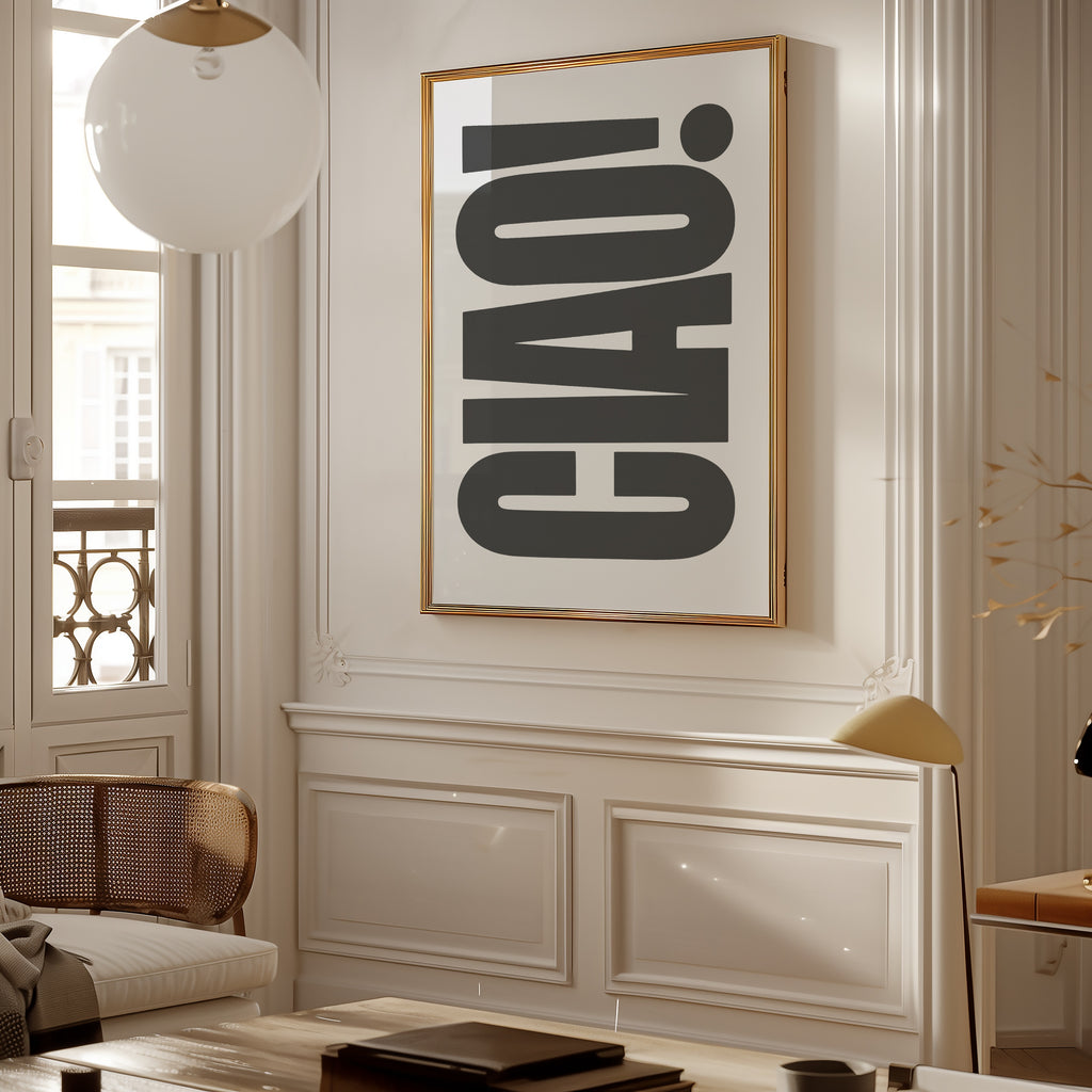 Ciao Bold Type Poster – i rum 1