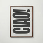 Ciao Bold Type Poster – valnötsram