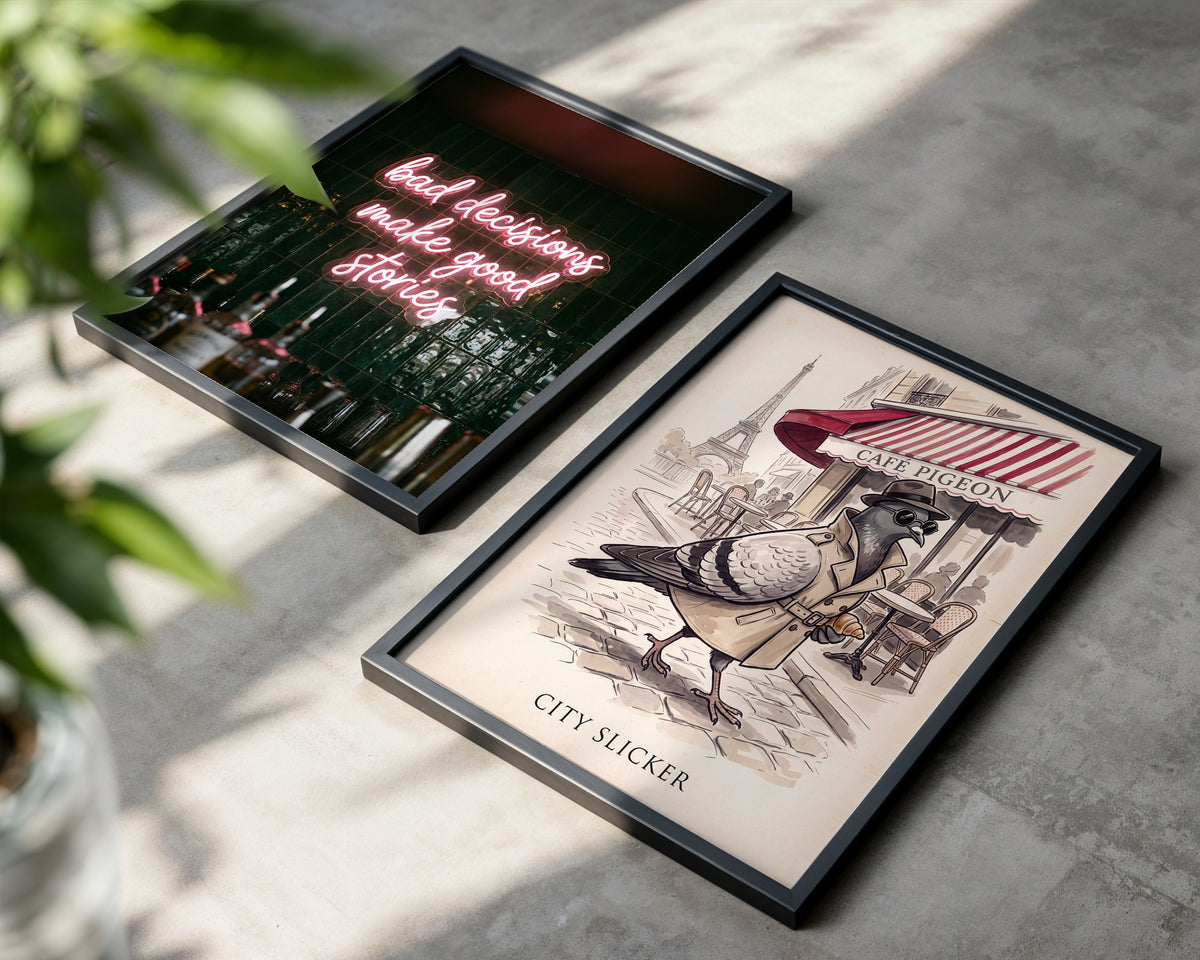 City Slicker Poster – två posters i rum 1