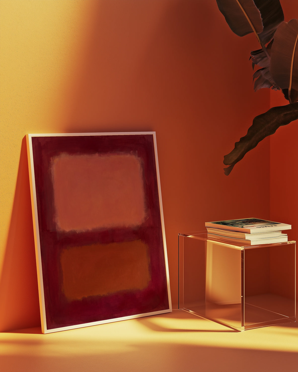 Colour Field in Crimson Poster – i rum 1