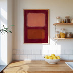 Colour Field in Crimson Poster – i rum 5
