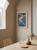 Mockup av Picasso Circus Performer affisch på vägg – köp enkelt hos Bozetto i hög kvalitet