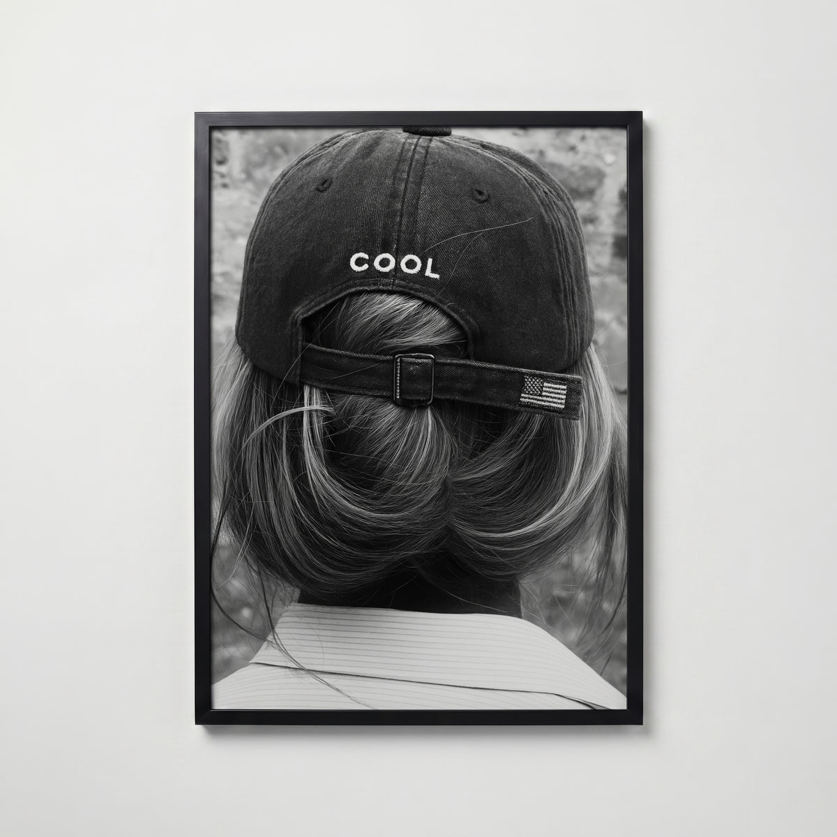 Washed Cool Cap Poster – svart ram