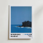 Mockup av Hiroshi Nagai Coastal affisch på vägg – köp enkelt hos Bozetto i hög kvalitet