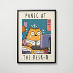 Corporate Panic Cat – affisch med snyggt motiv, köp enkelt hos Bozetto i flera storlekar