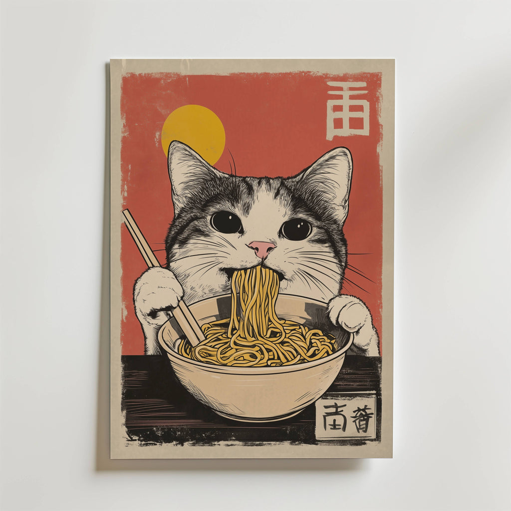 Bundle 2-pack Sunset Feline Stories – kuraterad postercollection som lyfter hemmet hos Bozetto
