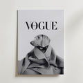 Wrapped Wool Hound Poster – canvas utan passepartout