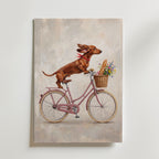 Dachshund on Tour Poster – canvas utan passepartout