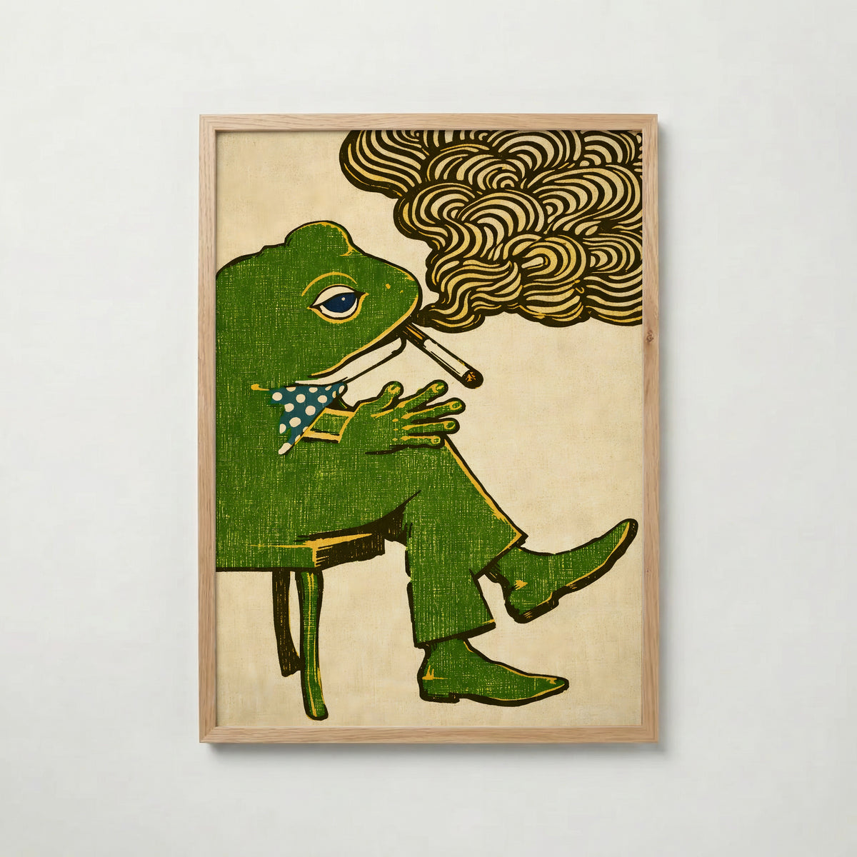 Dapper Frog poster visad rakt fram – Bozetto affisch i hög tryckkvalitet i hög tryckkvalitet