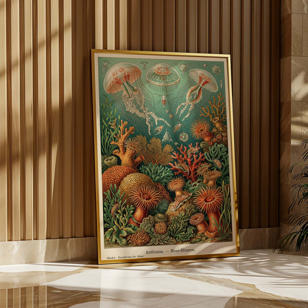 Deep Sea Bloom Poster i rumskomposition med ekram